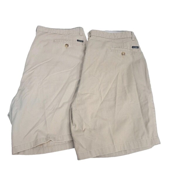 Ivy Crew Men’s Shorts Lot (2) Size 40 Tan Khaki Casual Chino Flat Front Bundle - Picture 1 of 6